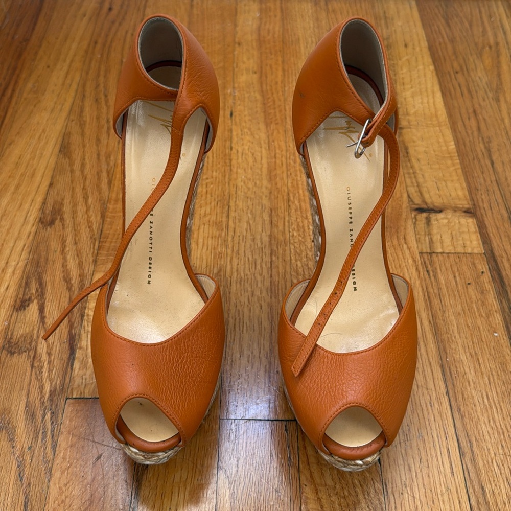 Giuseppe Zanotti Platform Wedge Espadrilles - Women's Size 38.5